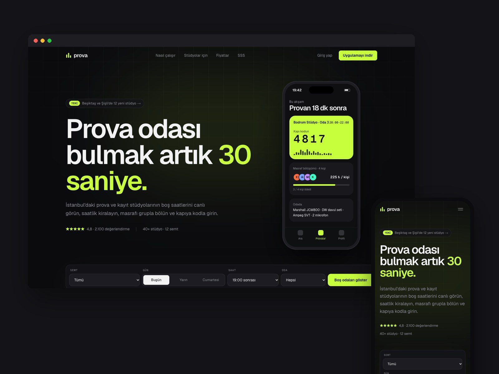 Prova: Ana sayfa: bilgisayar ve telefon